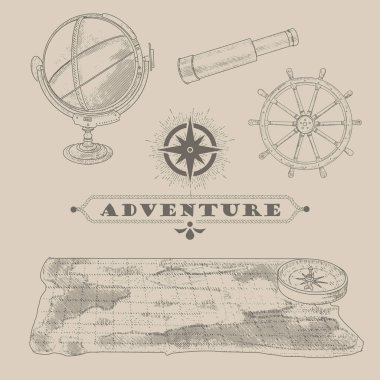 İşlenmiş bir dizi deniz nesnesi.