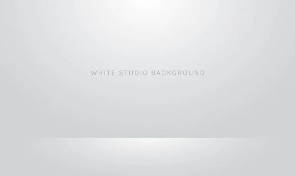 Witte Studio Achtergrond Vector — Stockvector