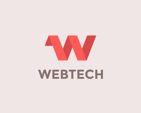 List w logo — Wektor stockowy