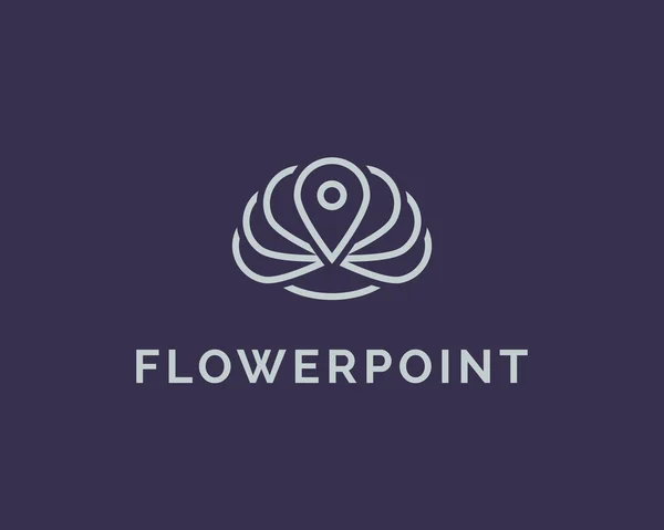 Λογότυπο κατάστημα λουλούδι — Διανυσματικό Αρχείο