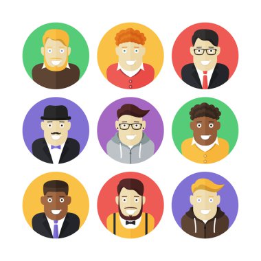 Erkek kişi simgeler