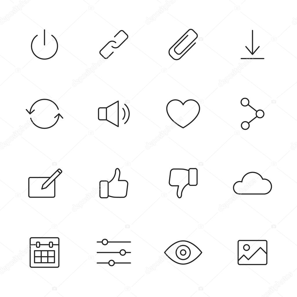 Basic Interface Icons