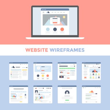 Web sitesi Wireframes