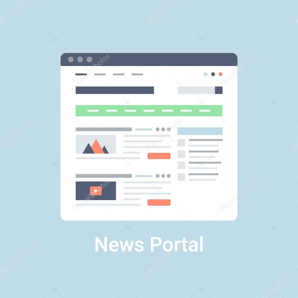 News Portal Wireframe