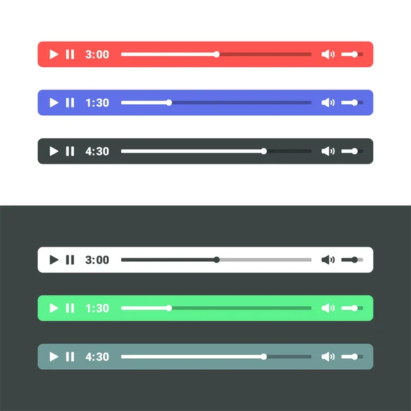 Audio Player — Stock Vector