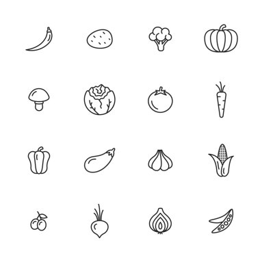 Sebze satır simgeler