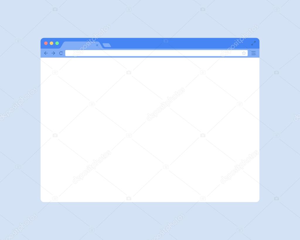 Flat Browser Window