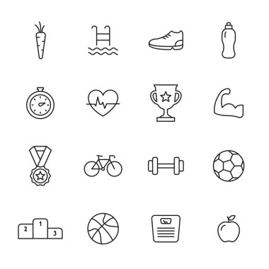 Spor çizgi simgeler