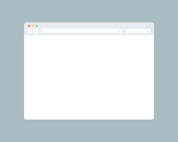 Ventana del navegador en blanco — Archivo Imágenes Vectoriales