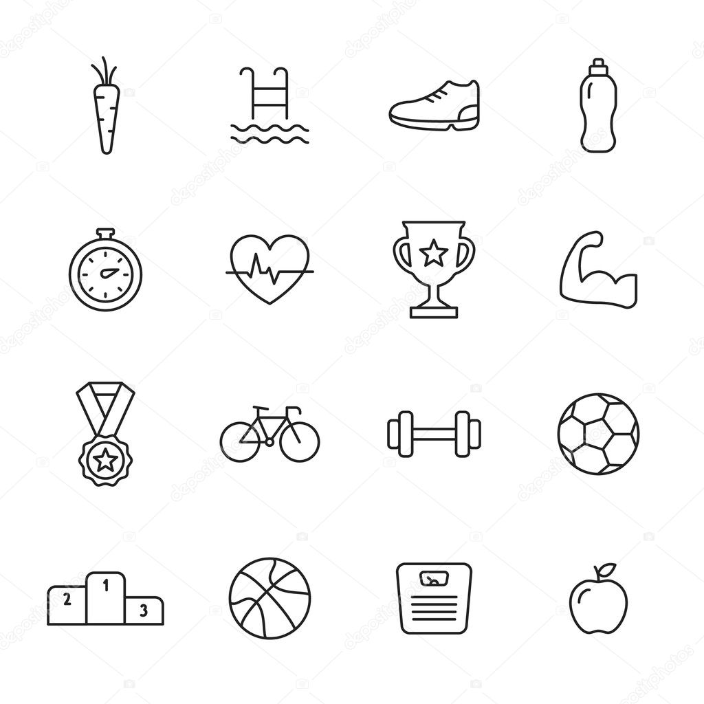 Sport Line Icons