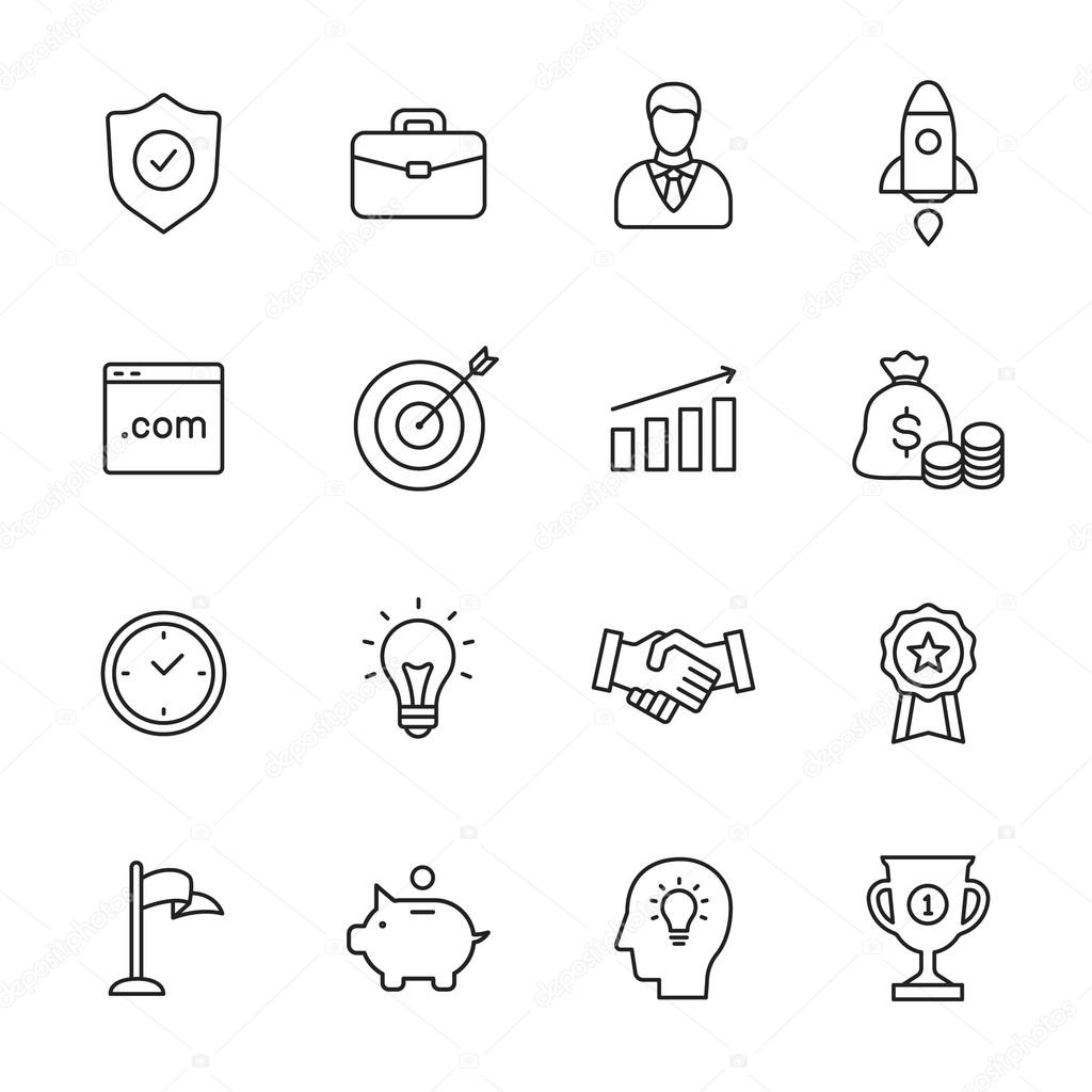 Business Line Icons