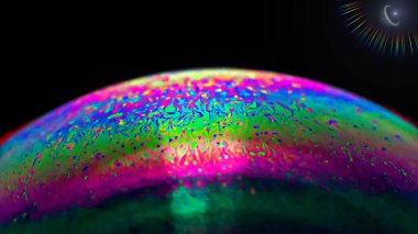 Makro fotoğrafçılık ve evrenin yorumlanması açısından sabun köpüğü