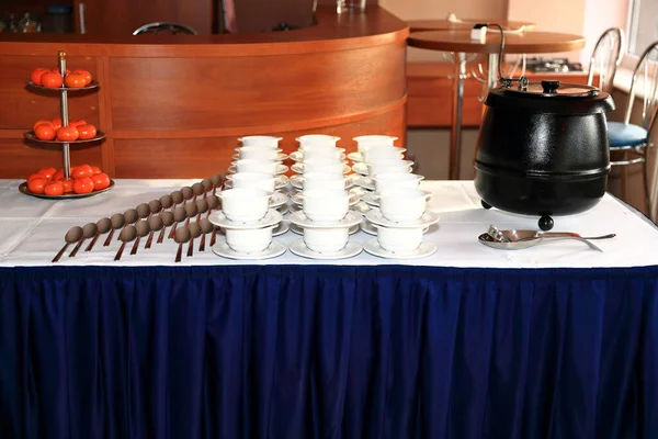 A Swedish banquet table prepared for an occasional or business event