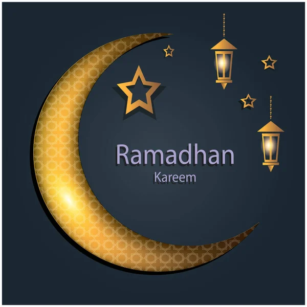 Diseño Islámico Con Tema Ramadán Eid Para Post Medios — Vector de stock