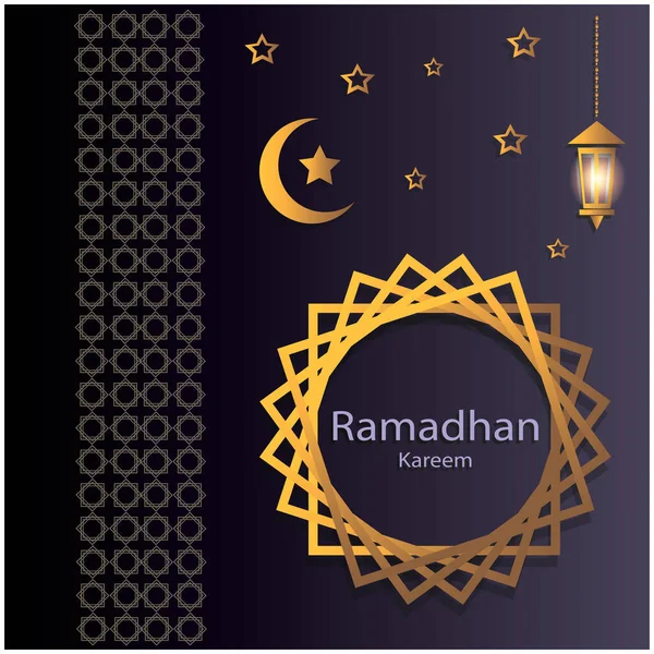 Diseño Islámico Con Tema Ramadán Eid Para Post Medios — Vector de stock