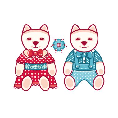 Şirin köpek. vektör illüstrasyonu