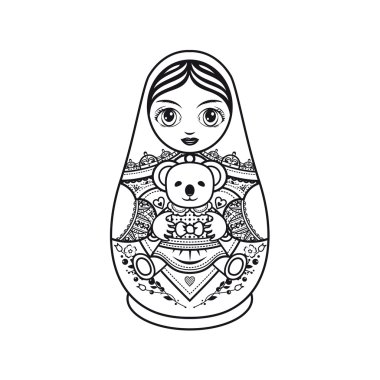 Matryoshka. Babushka bebek.