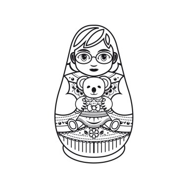Matryoshka. Babushka bebek.