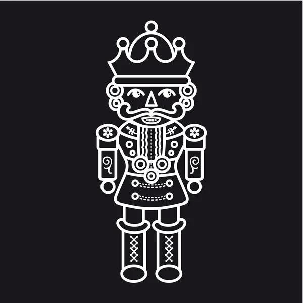 Nutcracker. Vector isolated illustration — Stock Vector