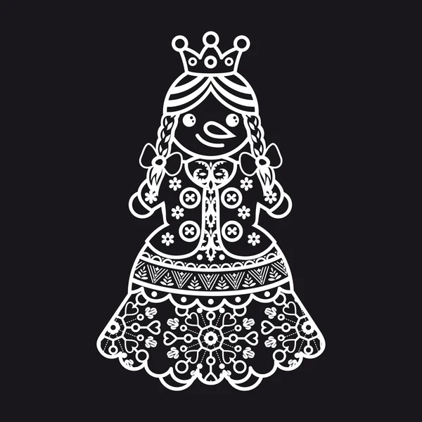 Kardan adam. İzole vektör çizim