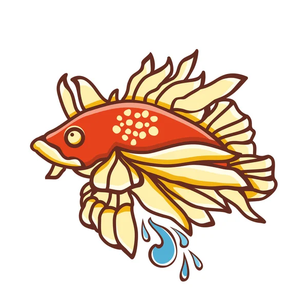 魚。魚アイコン。ベクトル図 — ストックベクタ