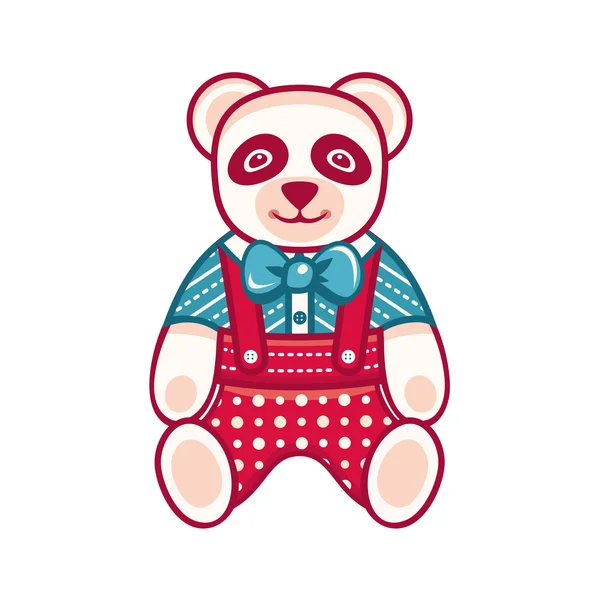 Mignon Panda. Illustration vectorielle — Image vectorielle