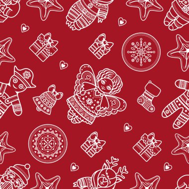 Seamless modeli. Noel tarzı.