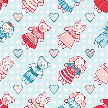 Hayvan. Seamless modeli. 