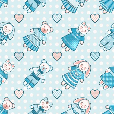 Hayvan. Seamless modeli. 