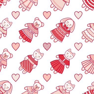 Hayvan. Seamless modeli. 