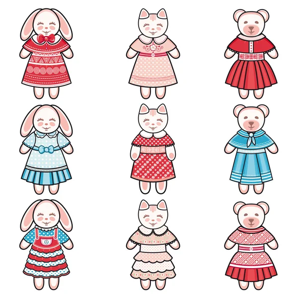 Hayvan. Çocukların oyuncakları. Vektör çizim.