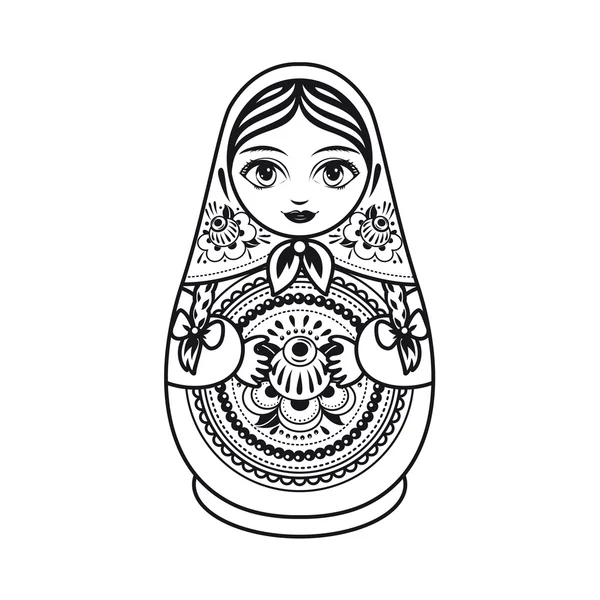 Matryoshka. Rus Halk Matruşka oyuncağı. Babushka bebek. 