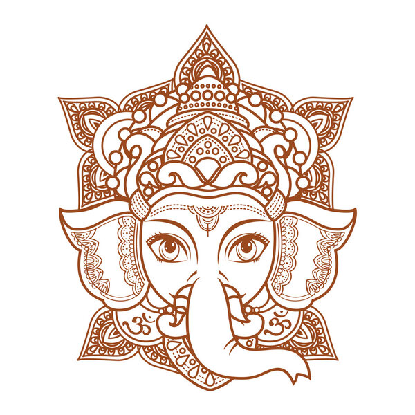 Hindu elephant head God Lord Ganesh. 