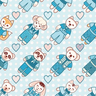 Hayvan. Seamless modeli. 