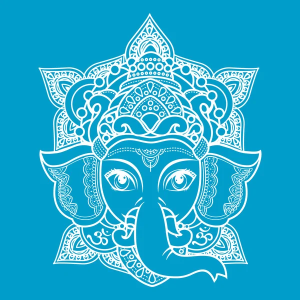 Hindu fil Tanrı Lord Ganesh baş.