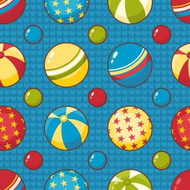 Topları. Seamless modeli.