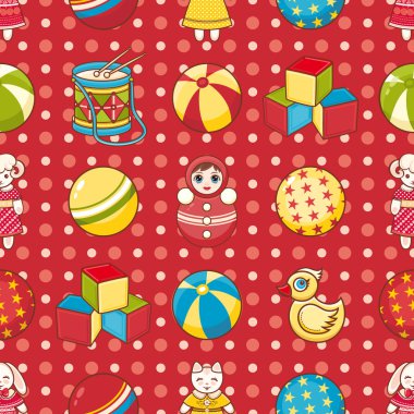 Çocuk seamless modeli. Vektör çizim. 