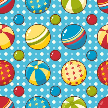 Topları. Seamless modeli.