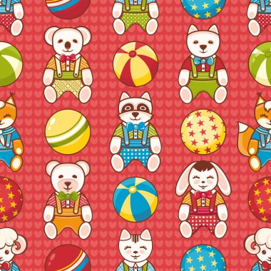 Çocuk seamless modeli. Vektör çizim. 