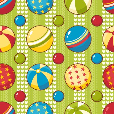 Topları. Seamless modeli.