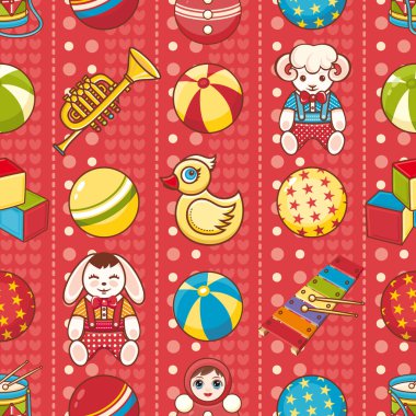 Çocuk seamless modeli. Vektör çizim. 