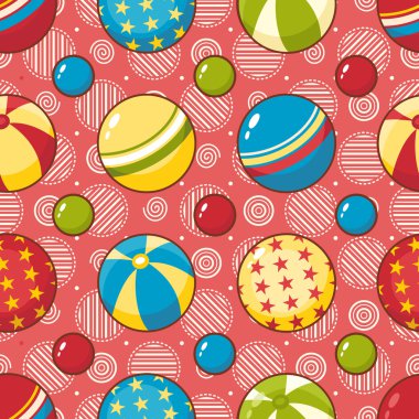 Topları. Seamless modeli.