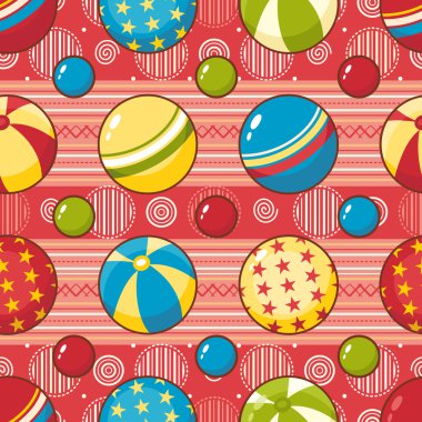 Topları. Seamless modeli.