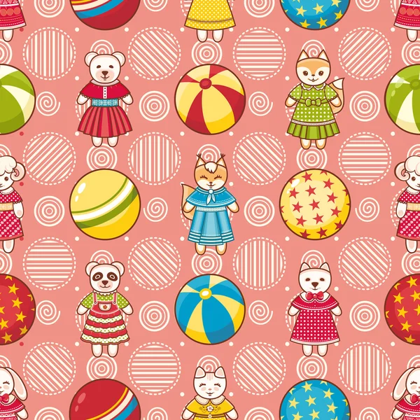 Çocuk seamless modeli. Vektör çizim. 