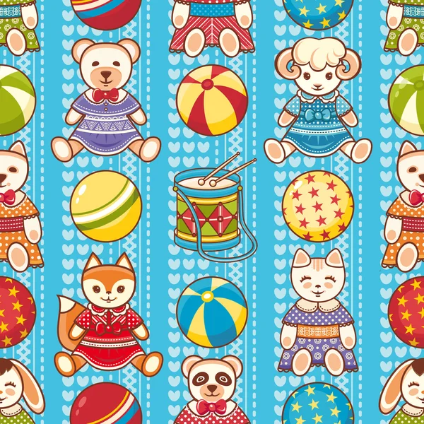 Çocuk seamless modeli. Vektör çizim. 