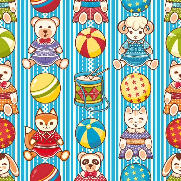 Children's seamless pattern. Vector illustration. — Stock Vector