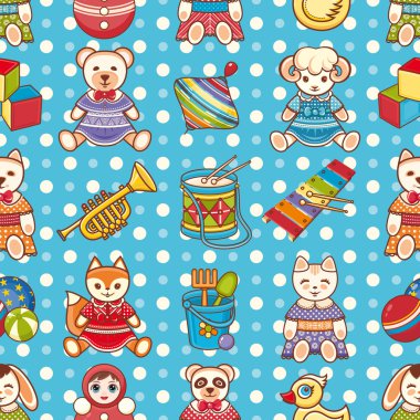 Çocuk oyuncağı. Seamless modeli.