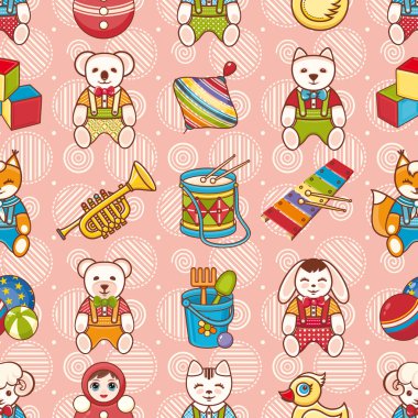 Çocuk oyuncağı. Seamless modeli.