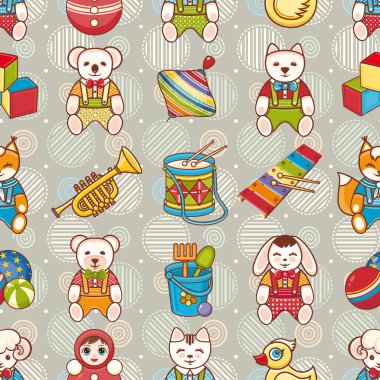 Çocuk oyuncağı. Seamless modeli.