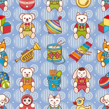 Çocuk oyuncağı. Seamless modeli.